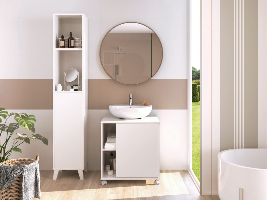 MUEBLES PITARCH Mueble de Lavabo Sintra Blanco alto brillo