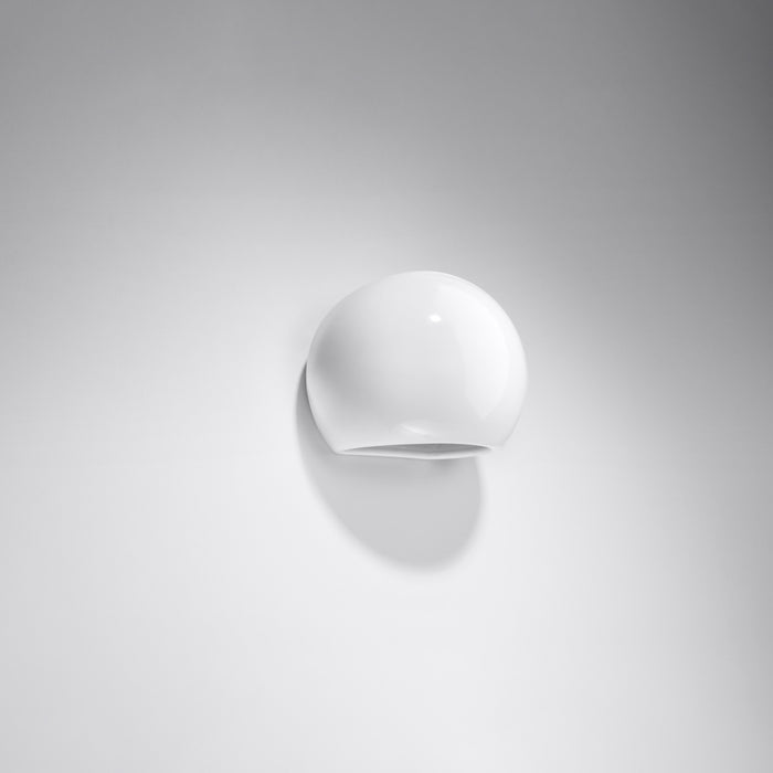SOLLUX SL.1026 Aplique barnizado GLOBE Blanco Brillo