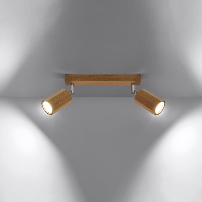 SOLLUX SL.1029 Ceiling Lamp ZEKE 2 Oak