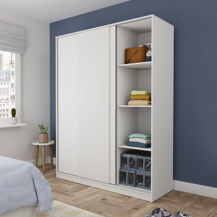 MUEBLES PITARCH Armario 3 Puertas Correderas Blanco