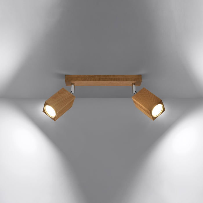 SOLLUX SL.1036 Ceiling Lamp KEKE 2 Oak