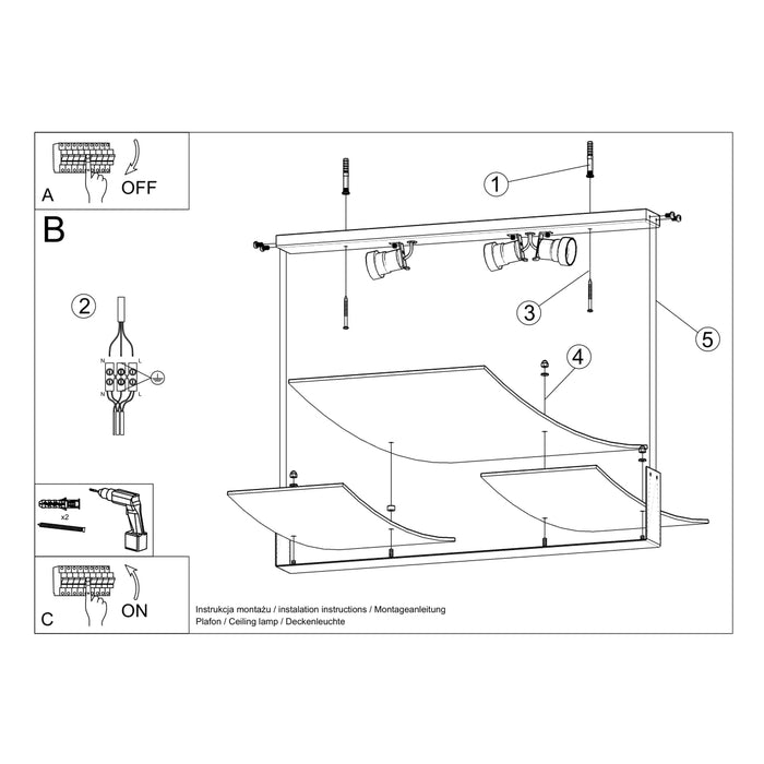 SOLLUX SL.1047 Lámpara de Techo CELIA Blanco