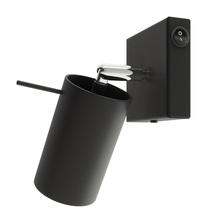 SOLLUX SL.1049 Wall Lamp RING Black with a switch