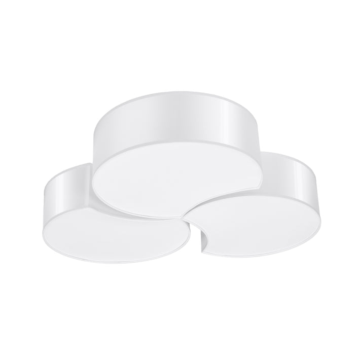 SOLLUX SL.1052 CIRCLE 3B White ceiling lamp