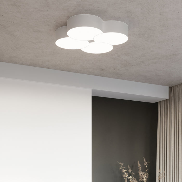 SOLLUX SL.1052 CIRCLE 3B White ceiling lamp