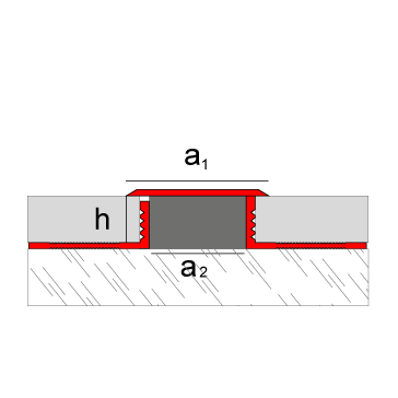 EMAC NOVOJUNTA DECOR XL Perfil 12x2500 Aluminio Plata Mate-13