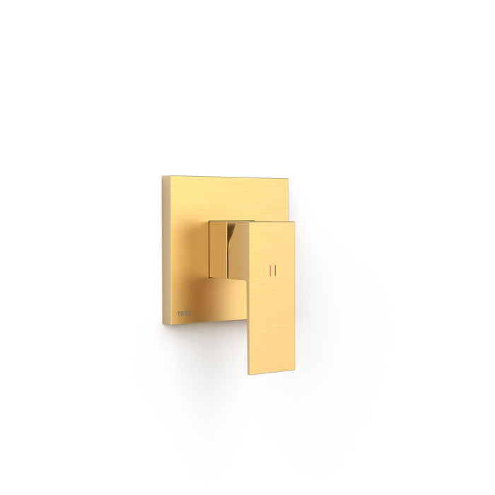 TRES 10627810OM RAPID-BOX View Piece for 1-Way Flush-Mounted Box 24K Matte Gold Color