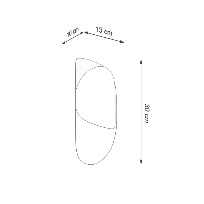 SOLLUX SL.1063 Tear Wall Lamp Black