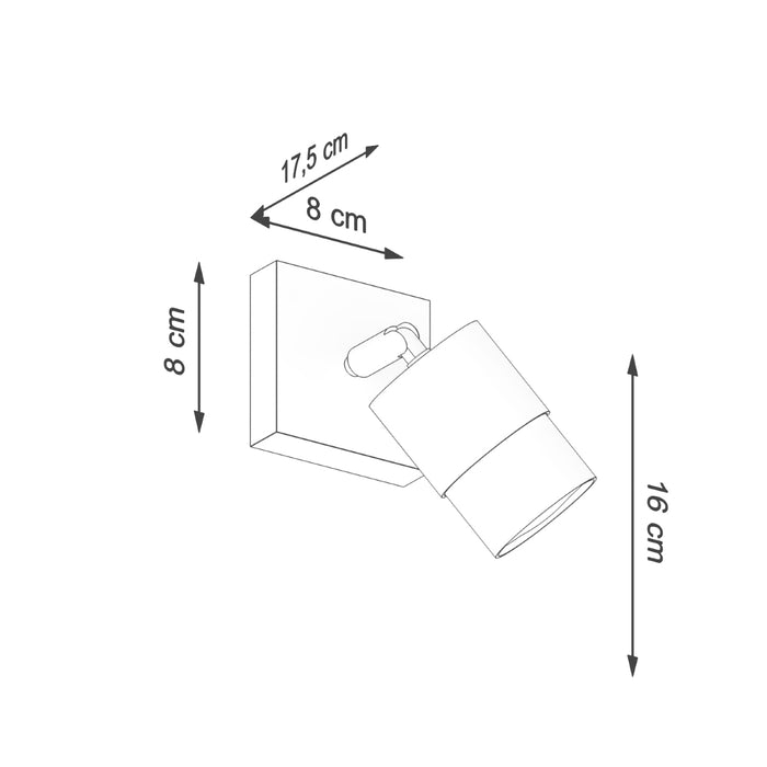 SOLLUX SL.1069 Aplique NERO Negro Dorado