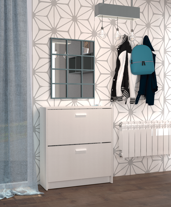 MUEBLES PITARCH Zapatero 2 Puertas Tibet Blanco