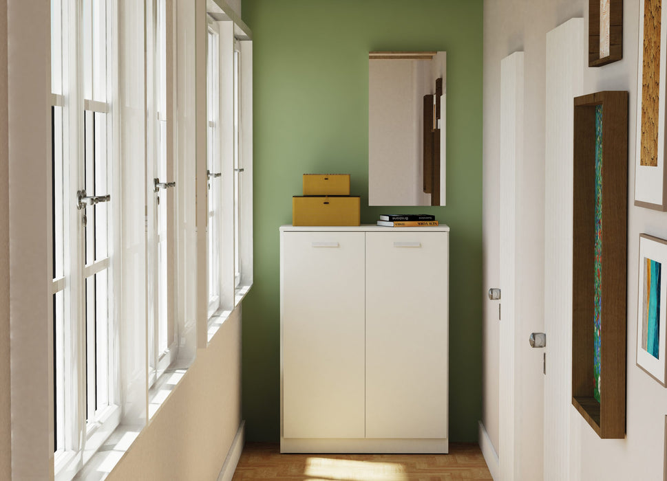 MUEBLES PITARCH Multipurpose Base with White Shelves