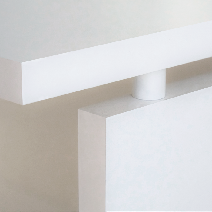 MUEBLES PITARCH Mesa Despacho Teide Blanco/pivote Blanco