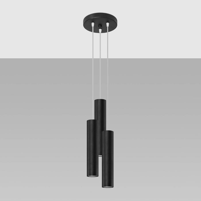 SOLLUX SL.1079 Pendant Lamp LAGOS 3P Black
