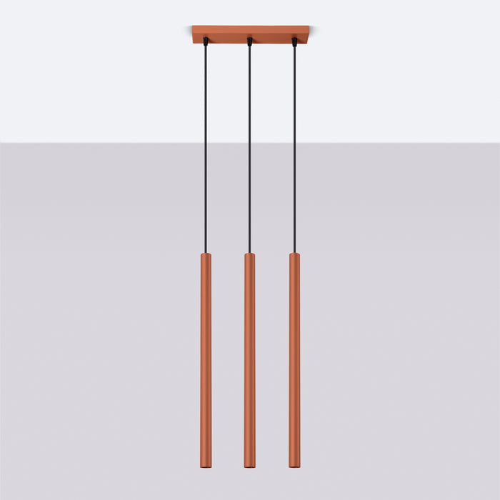 SOLLUX SL.1526 Lámpara colgante PASTELO 3 rojo ocre ocre rojo