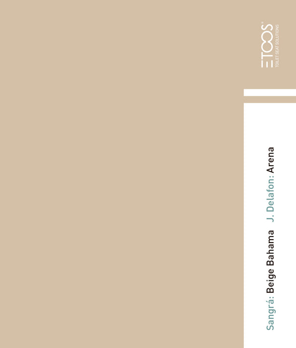 ETOOS 02052031 DOMO Tapa WC Sangrá Color Beige Bahama