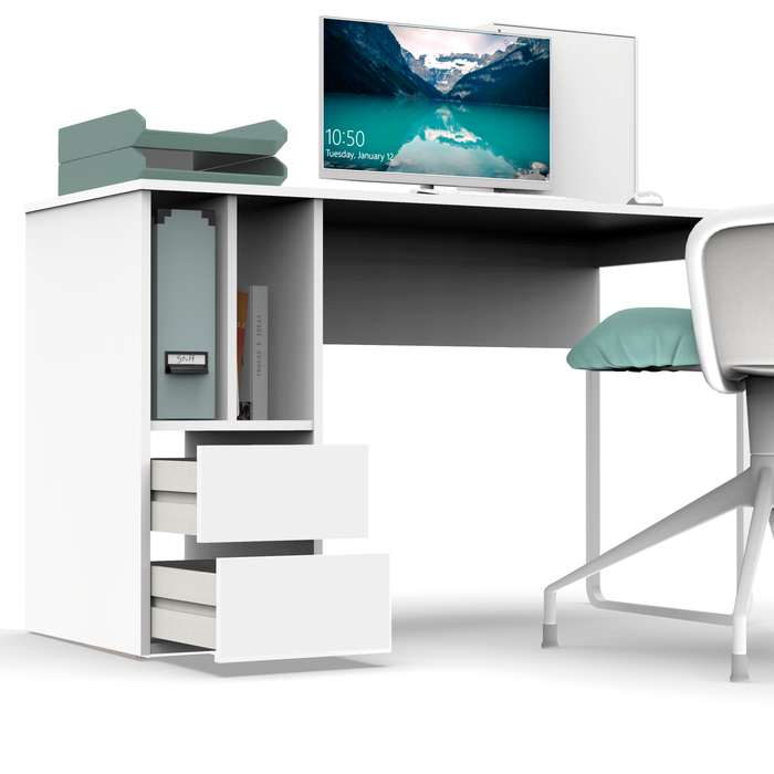 MUEBLES PITARCH Mesa Nolita Blanco/pata blanca