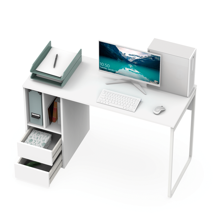 MUEBLES PITARCH Mesa Nolita Blanco/pata blanca