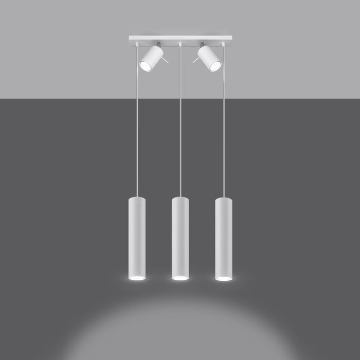 SOLLUX SL.1098 Lámpara Colgante RING 3 Blanco