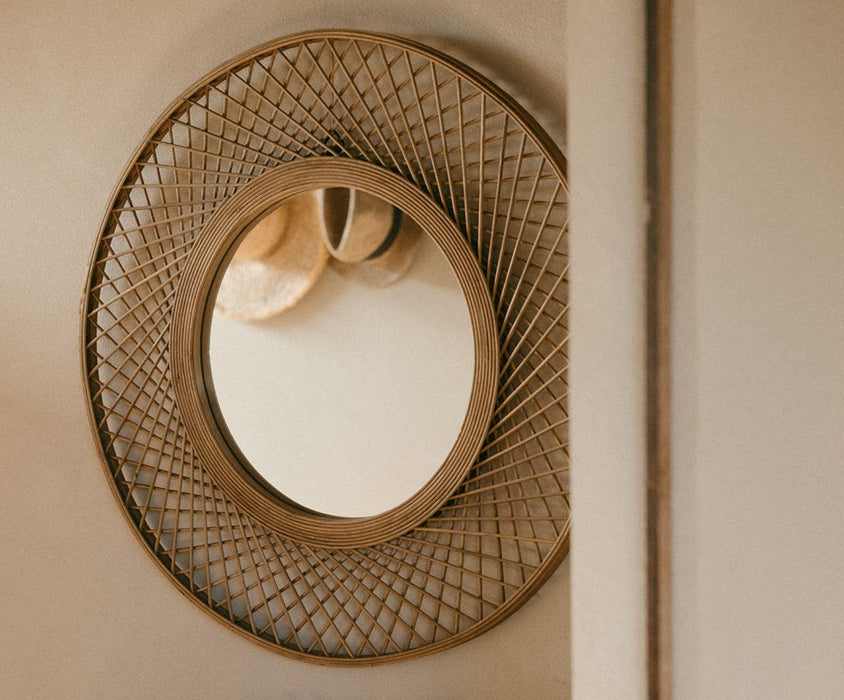 ANDREA HOUSE AX70237 Espejo De Bambú Y Madera