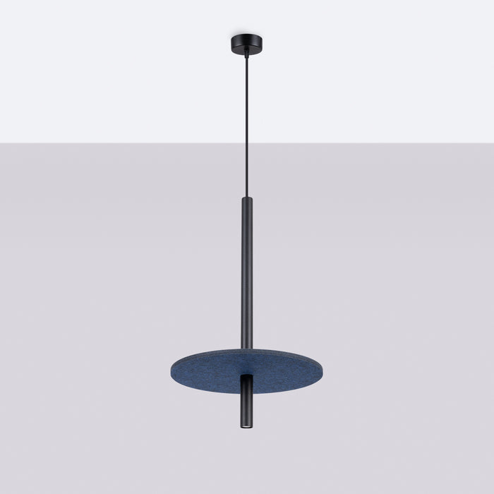 SOLLUX SL.1881 Lámpara colgante FELTRO 1 negro/azul marino azul marino/negro