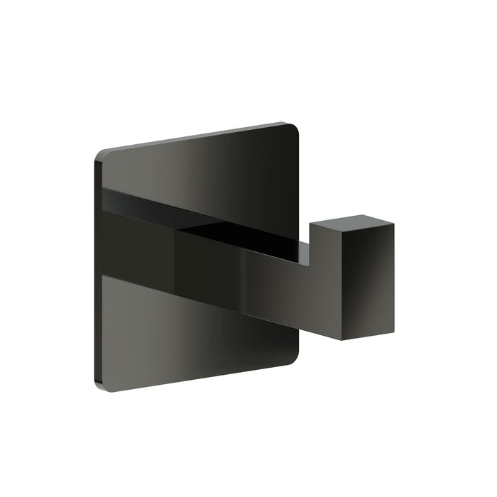 BELTRAN 20257 LUKA Percha Cromo Negro Adhesivo