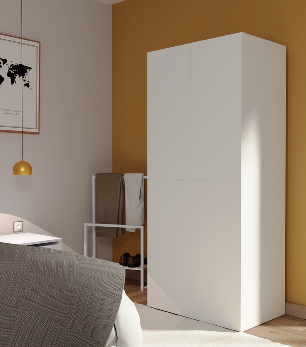MUEBLES PITARCH Armario 2 Puertas Tibet Blanco