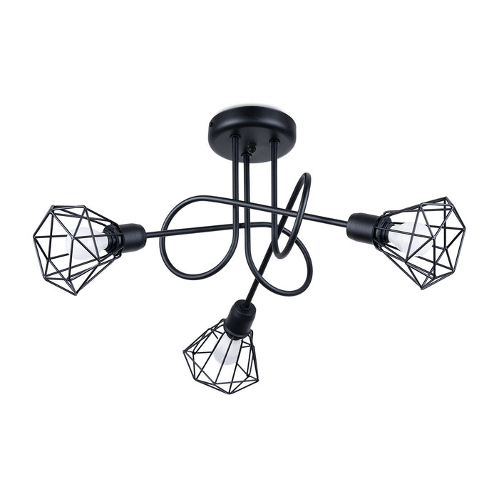 SOLLUX SL.1109 Artemis 3S Black Chandelier