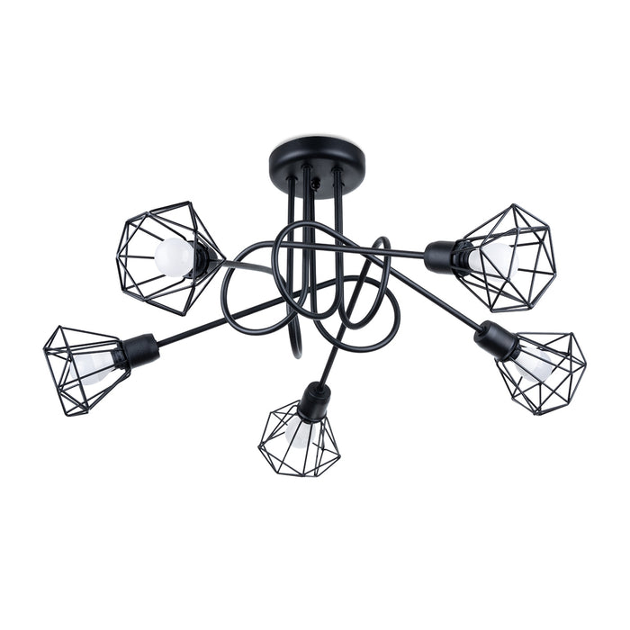 SOLLUX SL.1110 Artemis 5S Black Chandelier