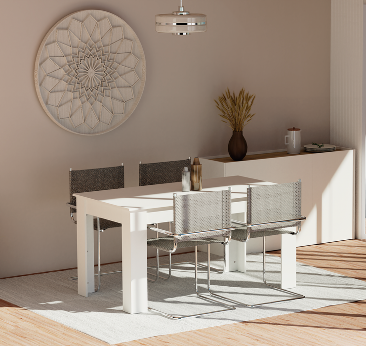 MUEBLES PITARCH Mesa Fija Blanco