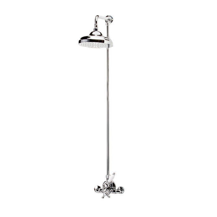 PRESTO 40049340 Retro columna ducha termostática Bronce envejecido
