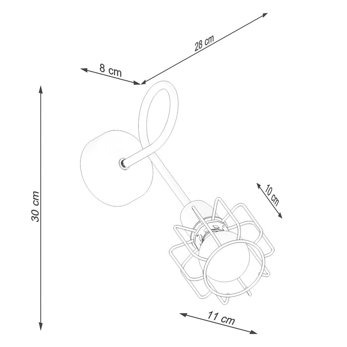 SOLLUX SL.1117 Aplique BELUCI 1S Negro