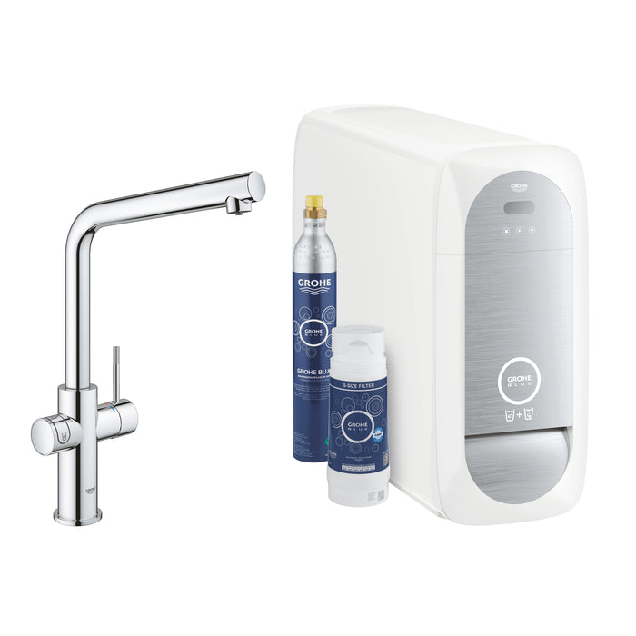 GROHE 31 454 001 BLUE Home Starter kit L-shaped spout chrome