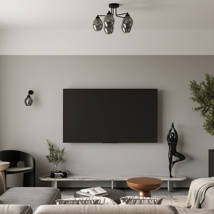 SOLLUX SL.1144 Fillan 3 Black Chandelier