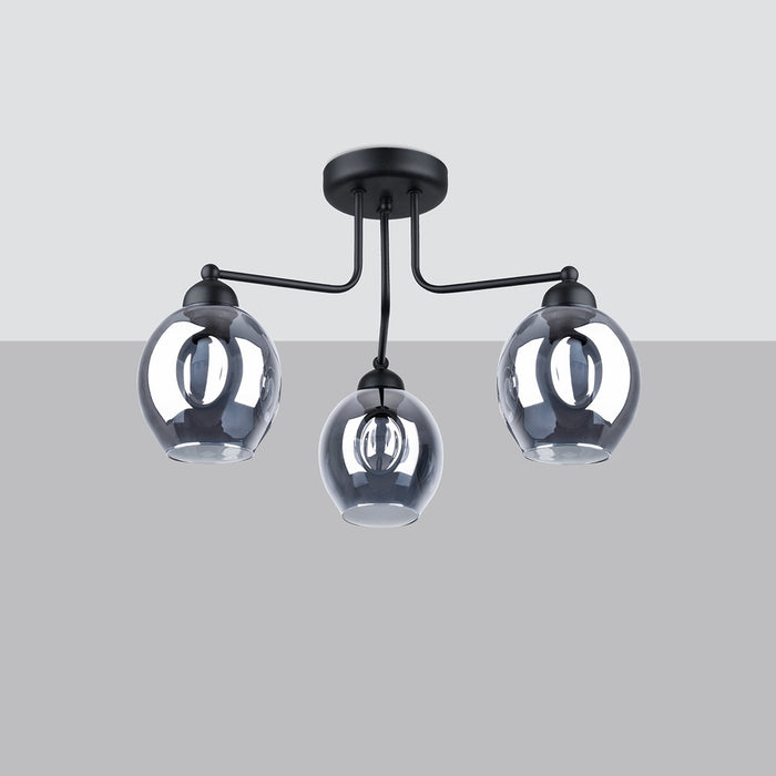SOLLUX SL.1144 Fillan 3 Black Chandelier