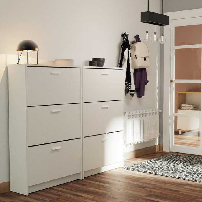 MUEBLES PITARCH Zapatero 3 Puertas Tibet Blanco