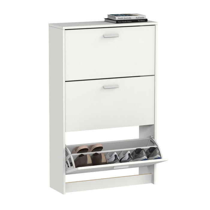 MUEBLES PITARCH Zapatero 3 Puertas Tibet Blanco