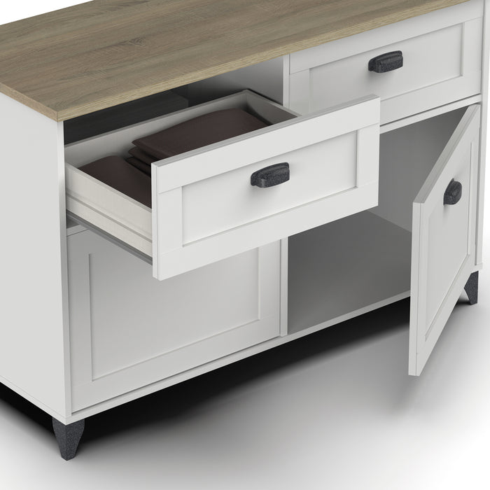 MUEBLES PITARCH Aparador Portobello Blanco/Roble Cambrian