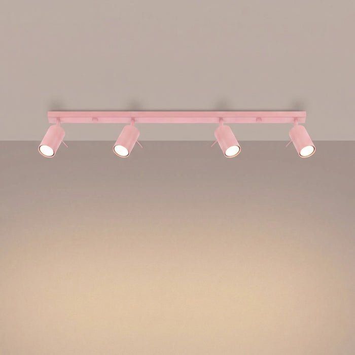SOLLUX SL.2175 Plafón RING 4L rosa
