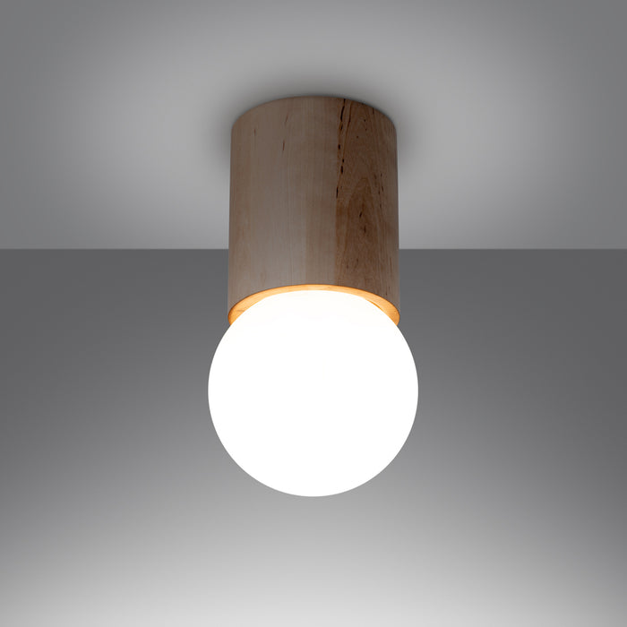 SOLLUX SL.1191 BOOMO Ceiling Lamp G9 Natural Wood