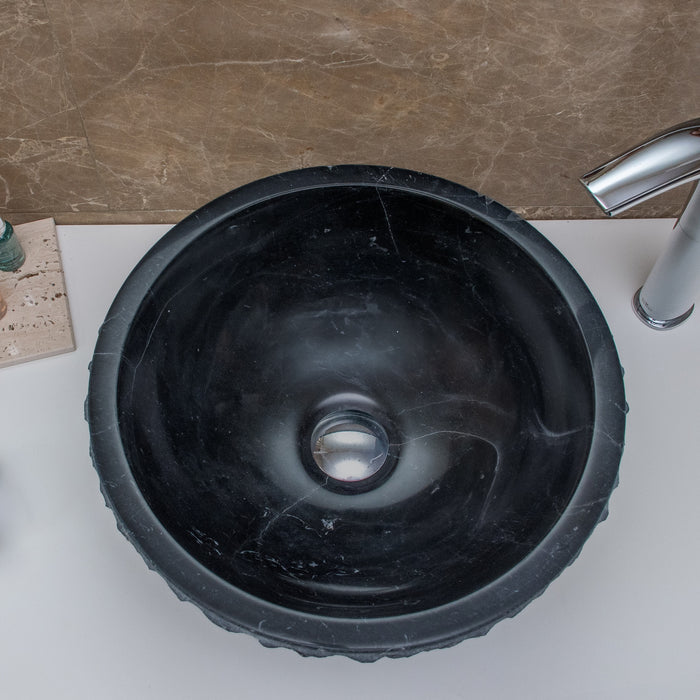 FORZINI FZ-BK/JB-MB-111 NEMESIS Lavabo de mármol Negro