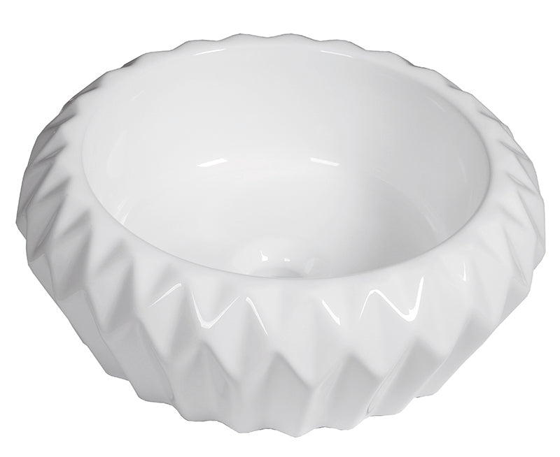 DUNE 188532 SELENE WHITE Lavabo de Sobreencimera