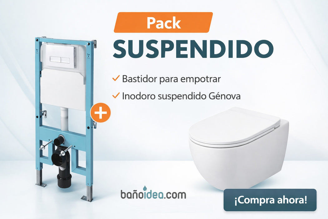 AQUORE PACK MÁGINA PRO+GÉNOVA PRO Con Pulsador Cromado