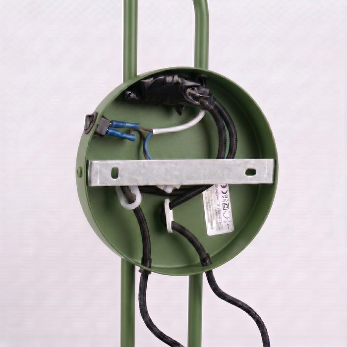 SOLLUX SL.2510 Aplique de pared NOX 2 verde oliva con interruptor