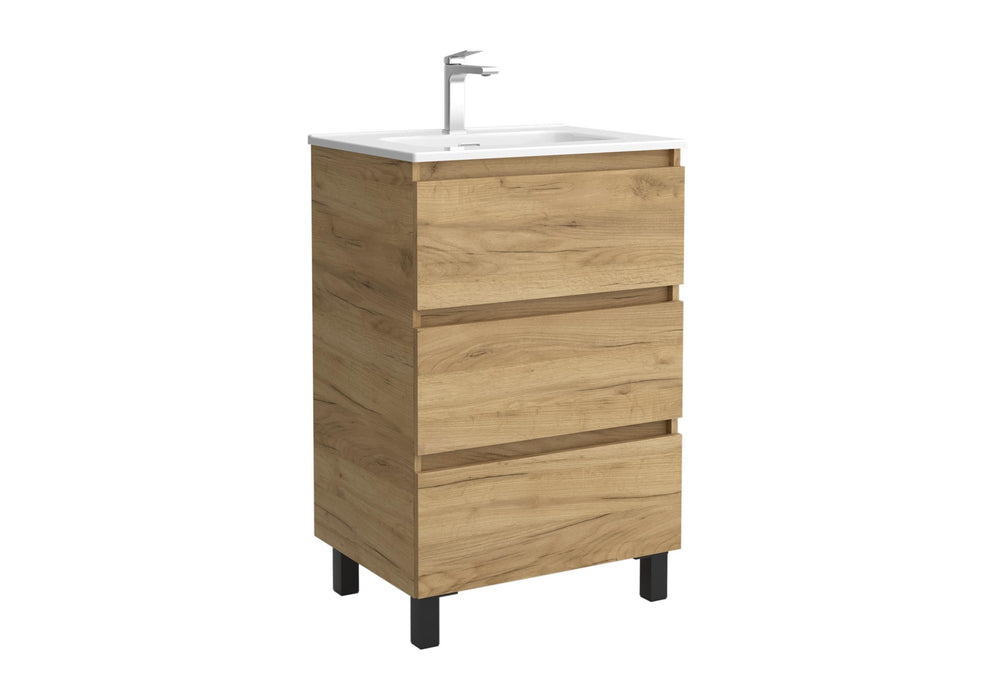 SALGAR BEQUIA Mueble 3C Lavabo Constanza Roble