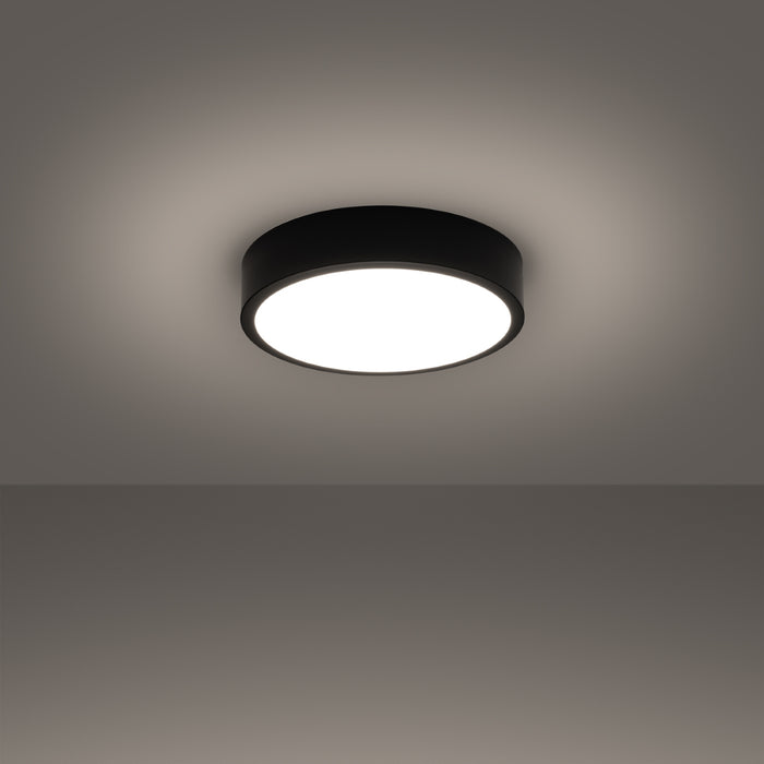 SOLLUX SL.1242 ONYX Plafón 30 Negro LED 3000K