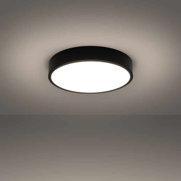 SOLLUX SL.1244 ONYX Plafón 40 Negro LED 3000K