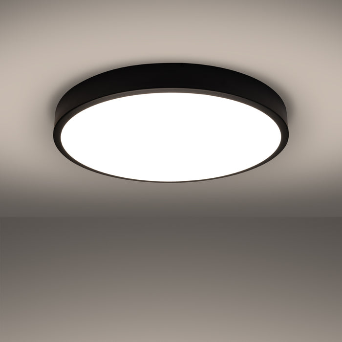 SOLLUX SL.1248 ONYX Plafón 60 Negro LED 3000K
