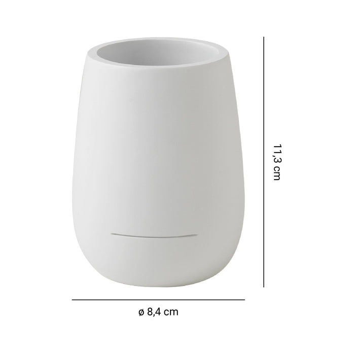 GEDY KI980200000 KIRA White Toothbrush Holder