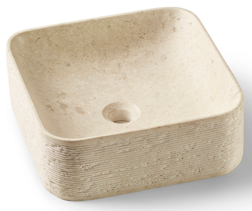 DUNE 189273 TIVOLI Lavabo De Piedra 38,5x38,5x13,5 Cuadrado