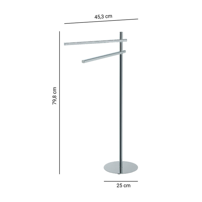 GEDY 14311300000 CIRCE Towel Rack and Free-Standing Column Chrome